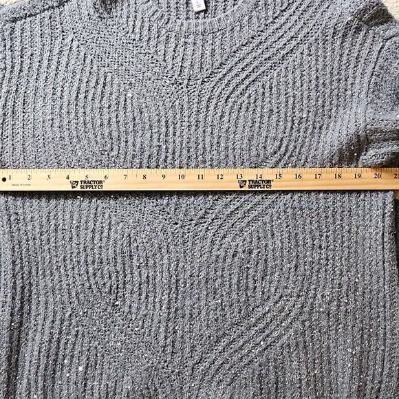 Jane West Light Green Sparkly Knit Sweater Large - Picture 6 of 6
